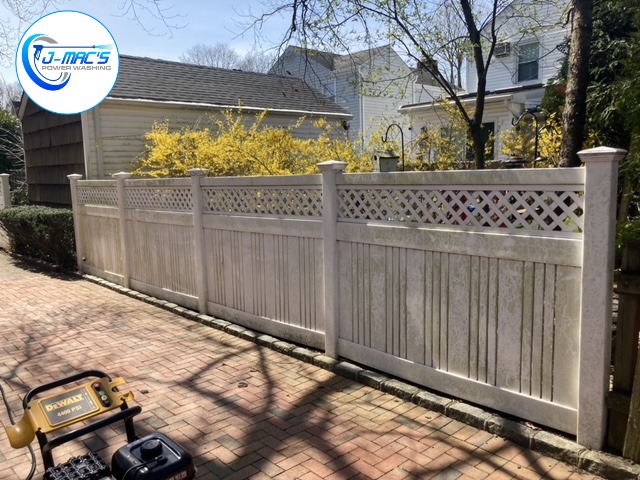 White Grimy Fence Before