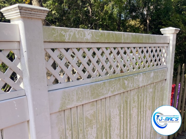 White Grimy Fence Before