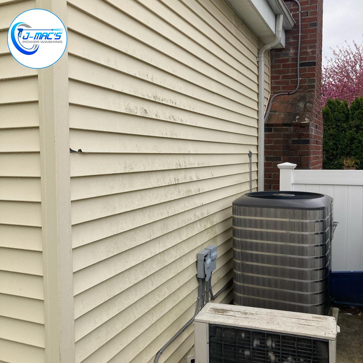 White Grimy Fence After