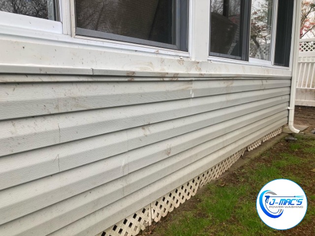 White Grimy Fence After